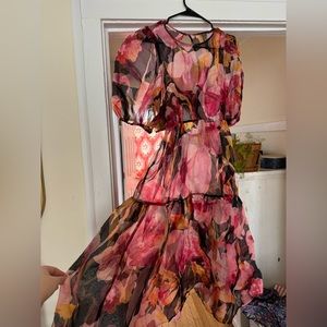 Anthropologie puff sleeve dress